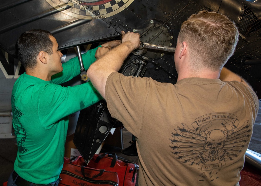 Daily operations aboard USS George H.W. Bush