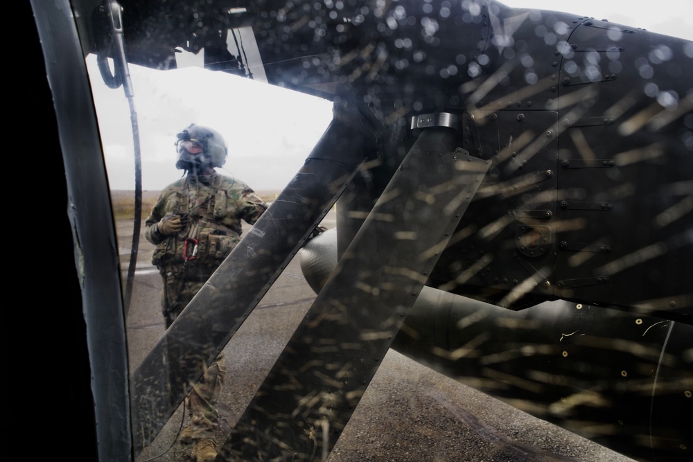 Service members in Joint Task Force-Bethel arrive in Tununak, Alaska for Operatin