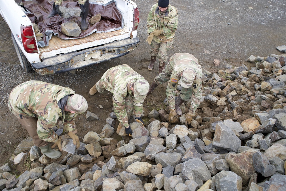 Service members in Joint Task Force-Bethel assist community of Tununak for Operation Merbok Response