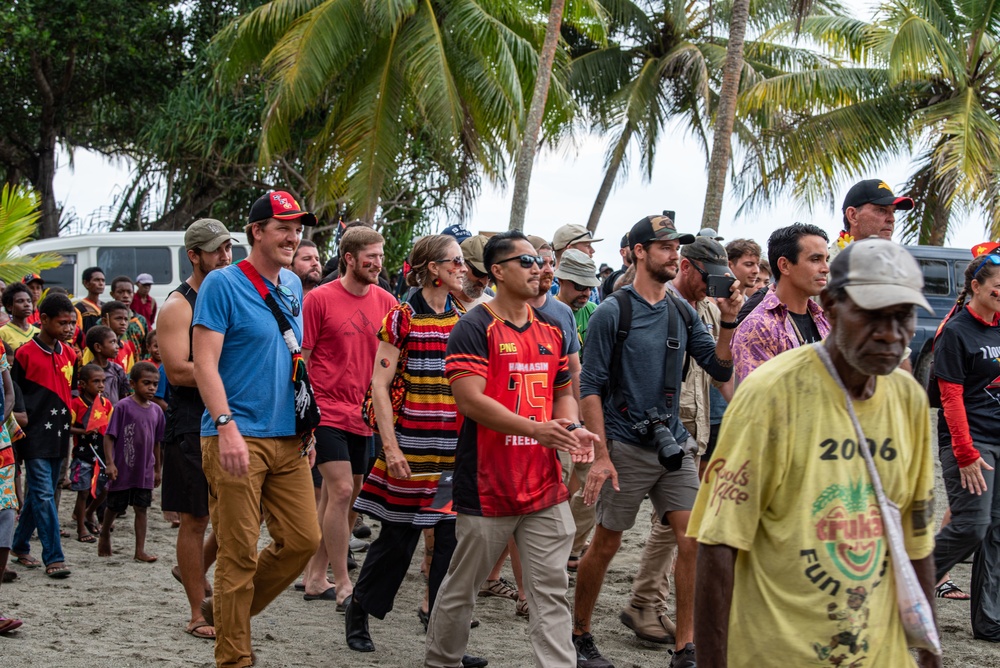 DPAA celebrates with a village in Papua New Guinea