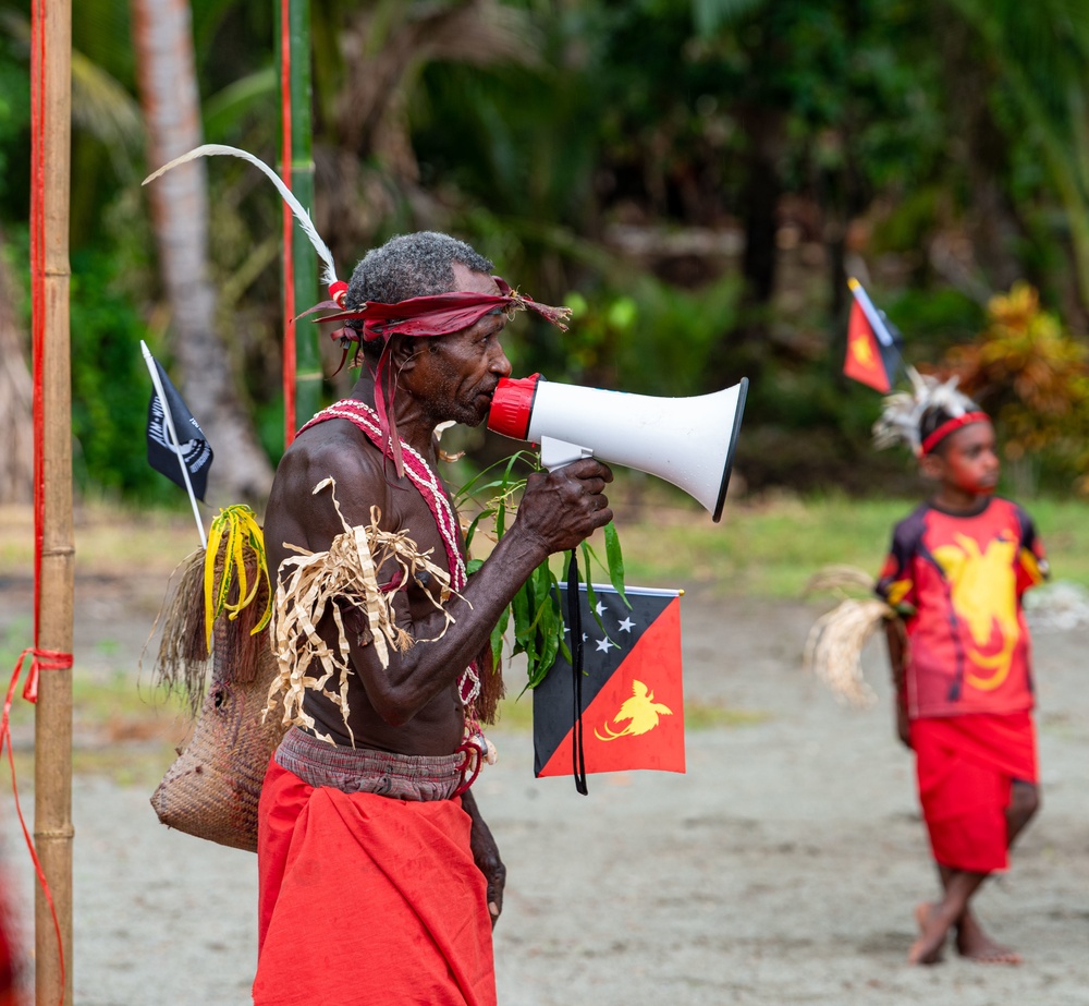 DPAA celebrates with a village in Papua New Guinea