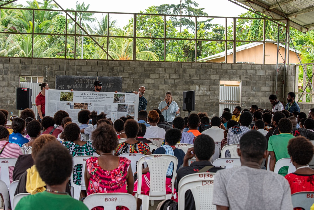 Bamesaka Business Secondary School in PNG hosts DPAA team