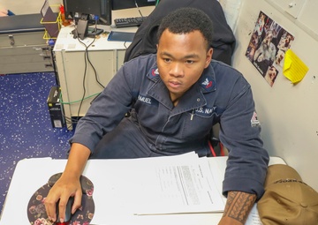 Personnel Specialist Verifies Transactions