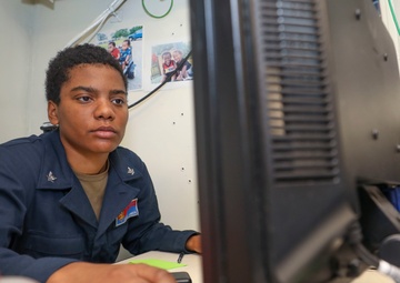 Yeoman Performs Administrative Duties