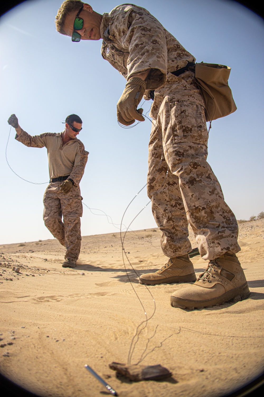 EOD Marines dispose unexploded ordnance during Intrepid Maven