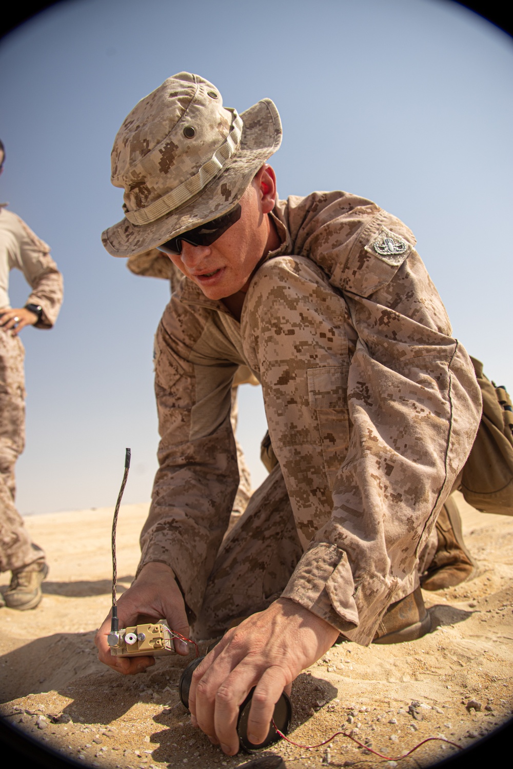 EOD Marines dispose unexploded ordnance during Intrepid Maven