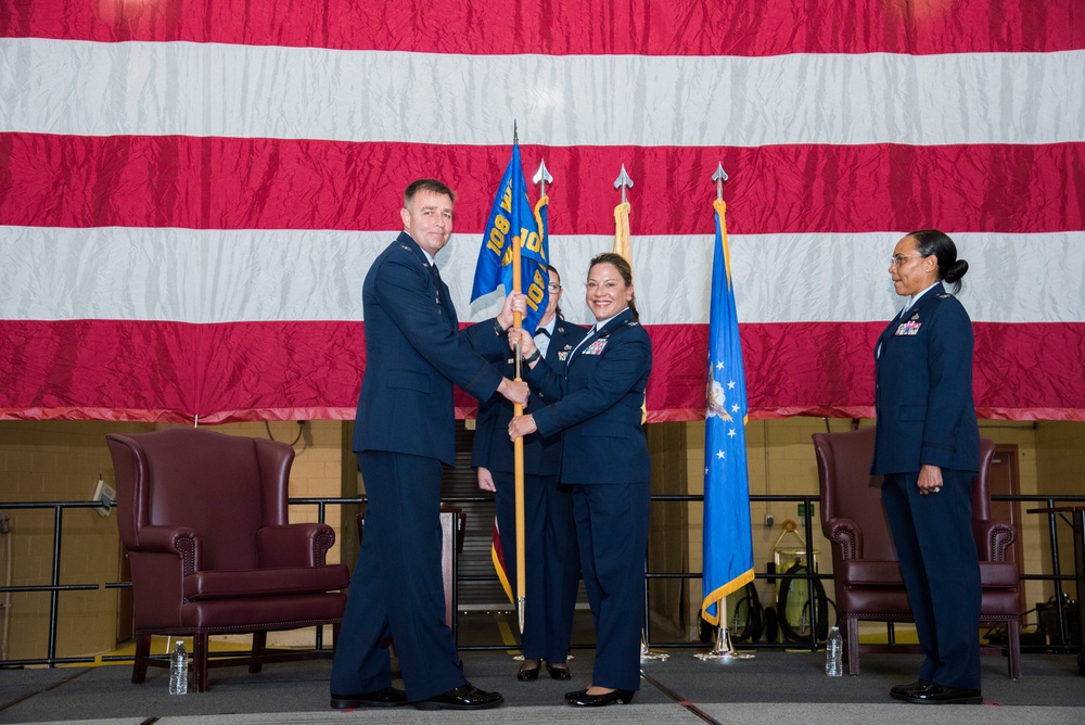 108th Mission Support Group change of command ceremony