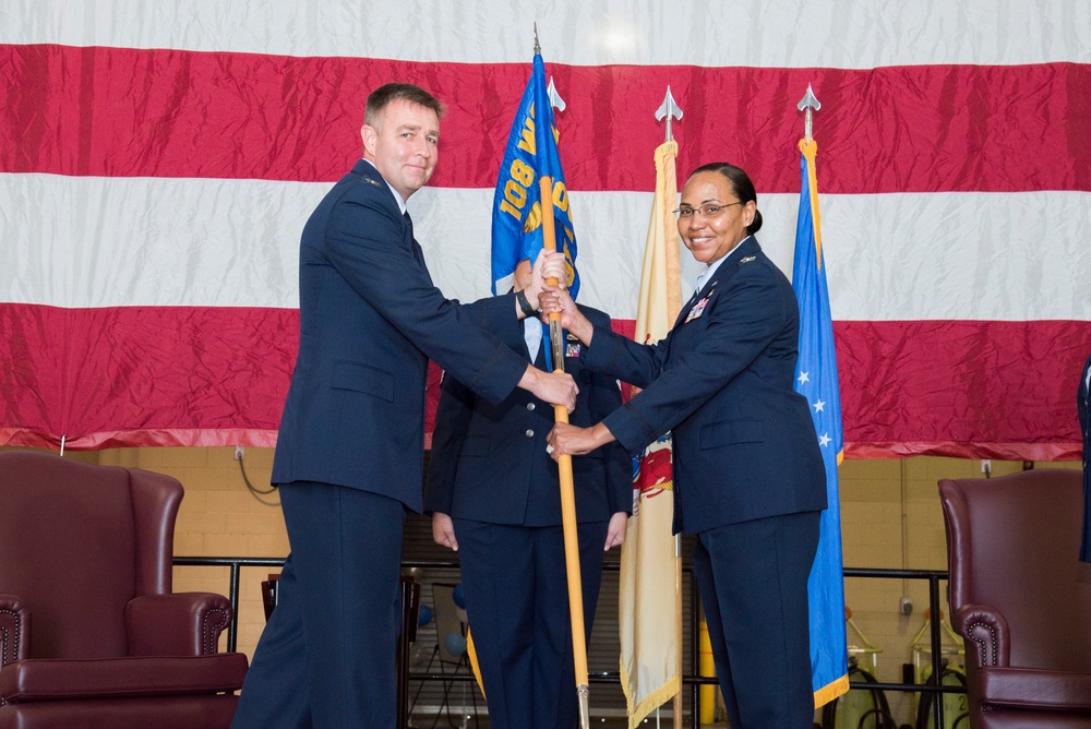 108th Mission Support Group change of command ceremony