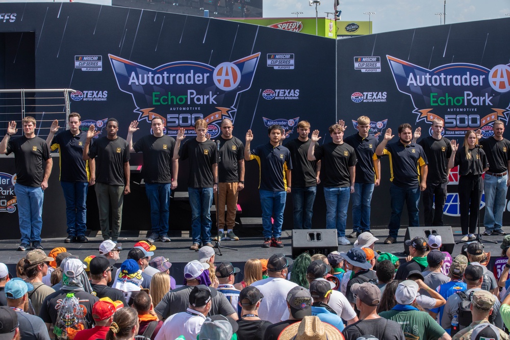 Future U.S. Army Soldiers enlist at Texas Motor Speedway, NASCAR race