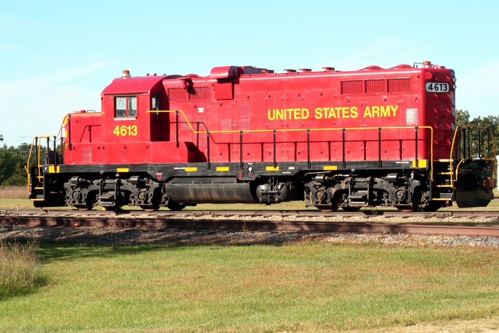 Army locomotive at Fort McCoy