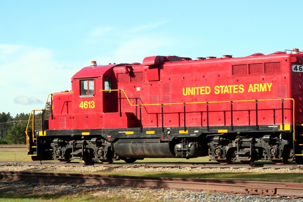 Army locomotive at Fort McCoy