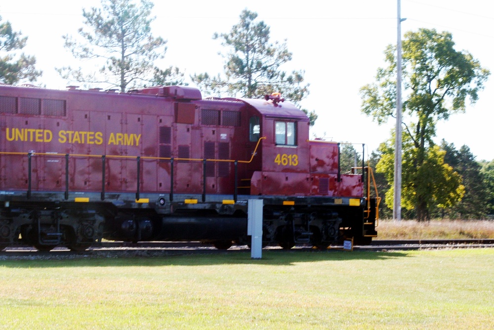 Army locomotive at Fort McCoy