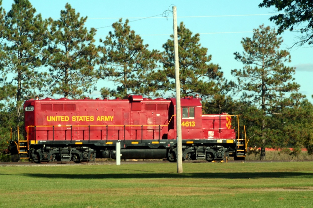 Army locomotive at Fort McCoy