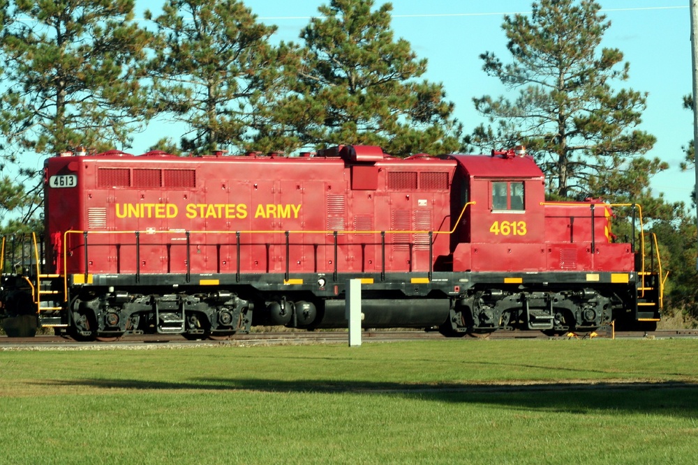 Army locomotive at Fort McCoy