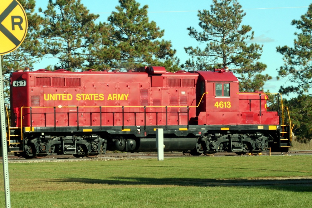 Army locomotive at Fort McCoy