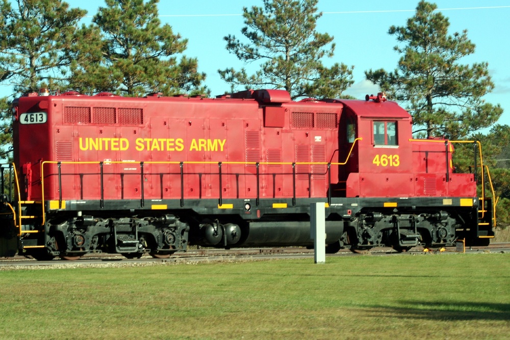 Army locomotive at Fort McCoy