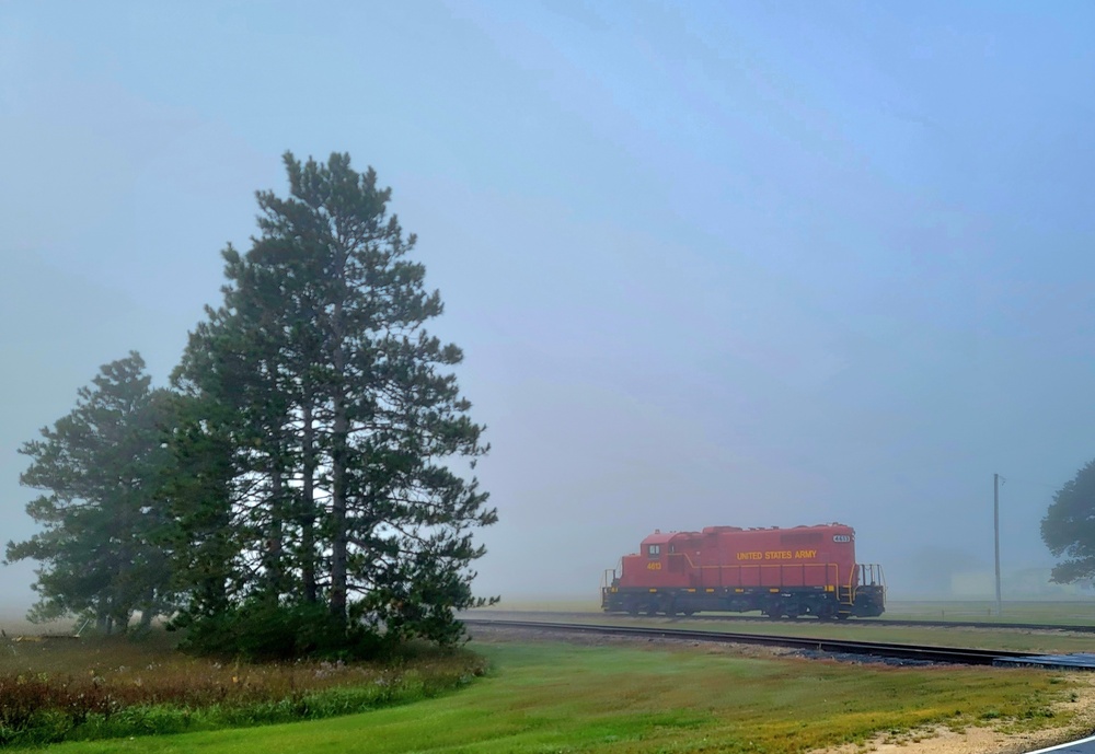 Army locomotive at Fort McCoy