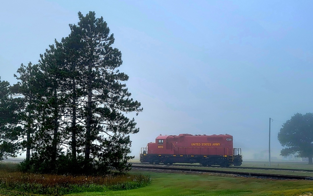 Army locomotive at Fort McCoy