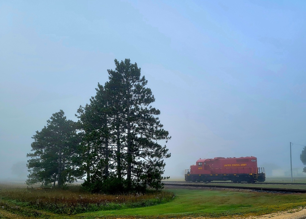 Army locomotive at Fort McCoy