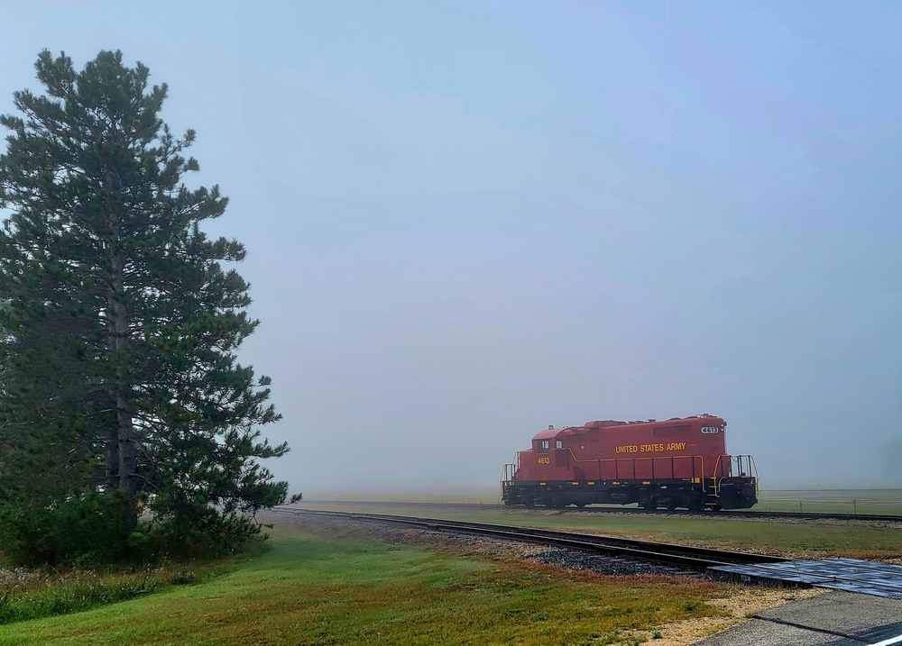 Army locomotive at Fort McCoy