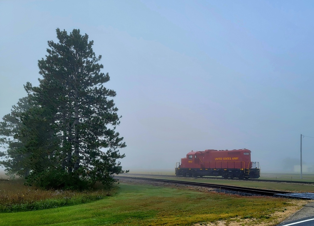 Army locomotive at Fort McCoy