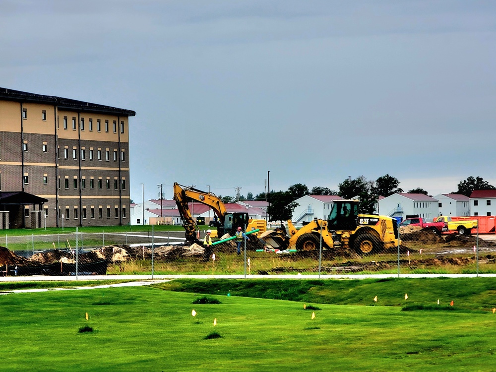 Construction operations for $11.96 million transient training brigade headquarters at Fort McCoy