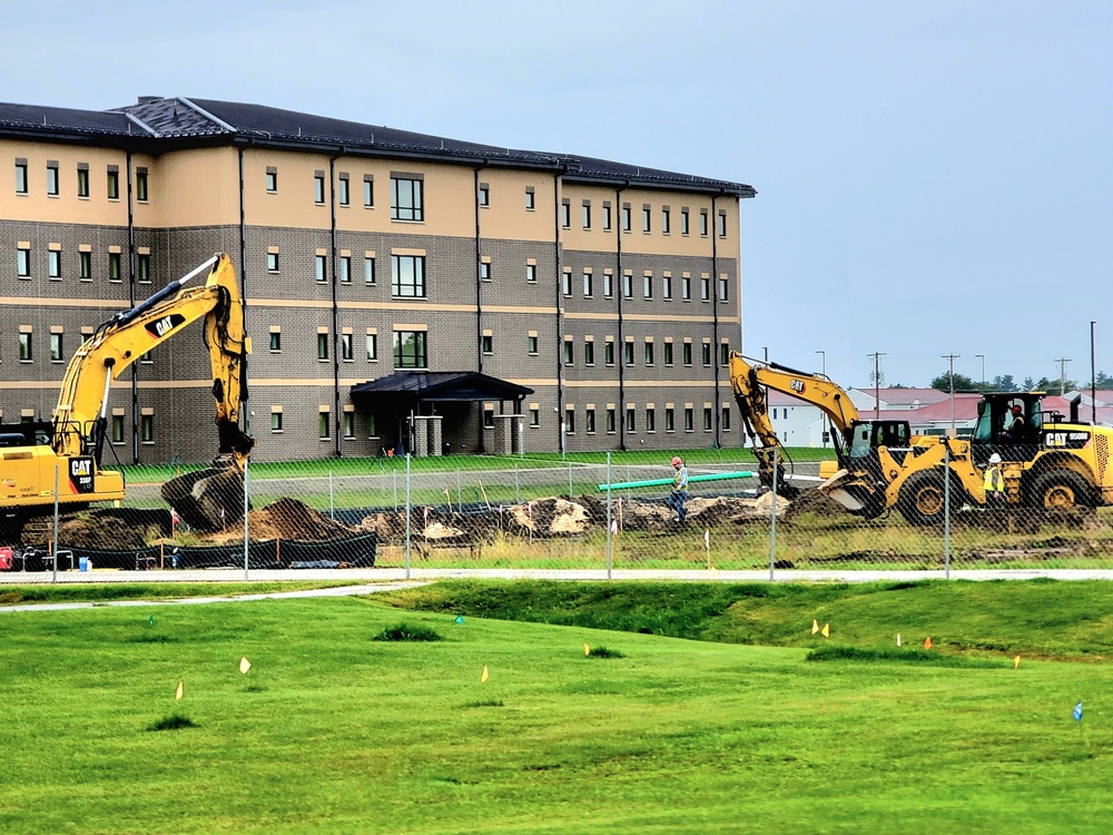 Construction operations for $11.96 million transient training brigade headquarters at Fort McCoy