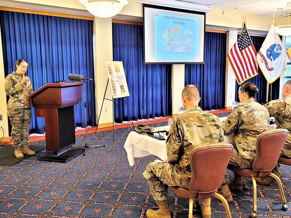 Scenes of Fort McCoy's 2022 National Hispanic Heritage Month observance