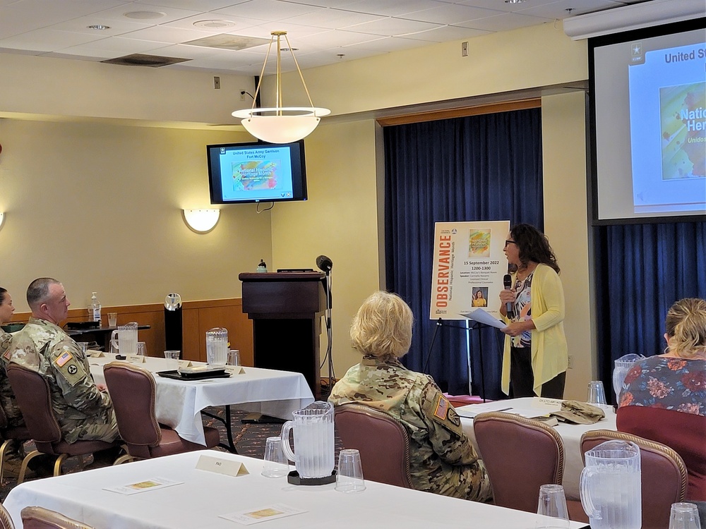 Scenes of Fort McCoy's 2022 National Hispanic Heritage Month observance