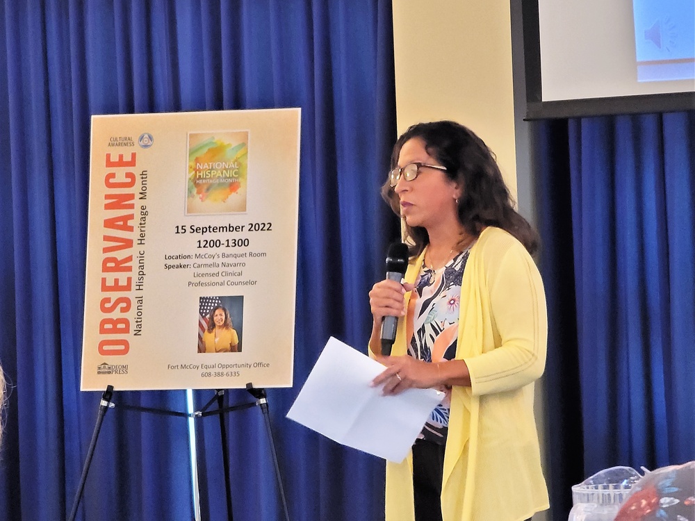 Scenes of Fort McCoy's 2022 National Hispanic Heritage Month observance