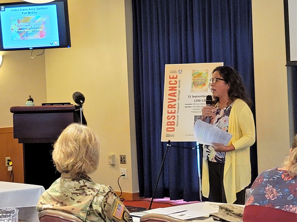 Scenes of Fort McCoy's 2022 National Hispanic Heritage Month observance