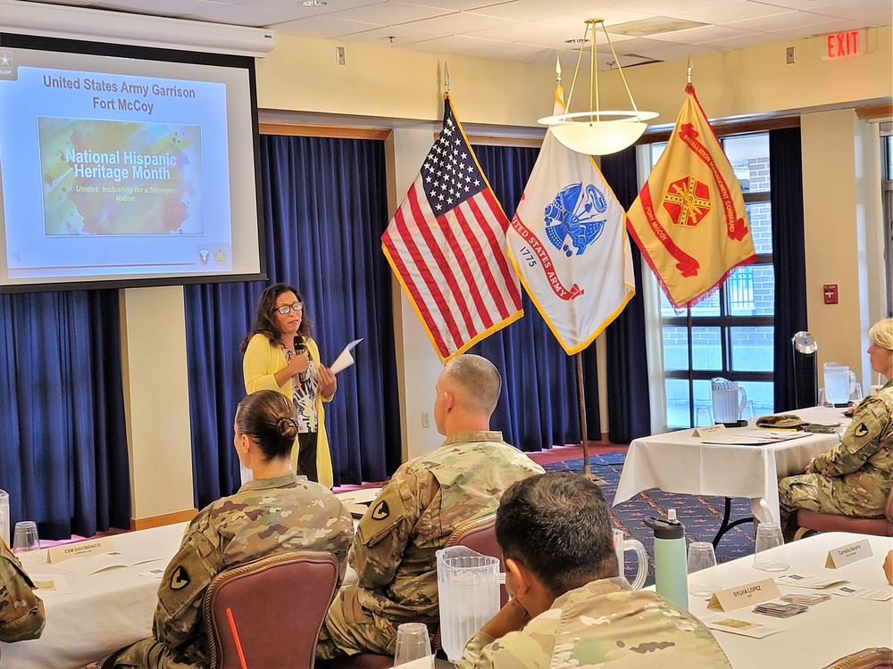 Scenes of Fort McCoy's 2022 National Hispanic Heritage Month observance