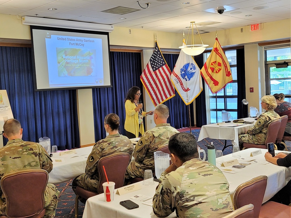 Scenes of Fort McCoy's 2022 National Hispanic Heritage Month observance