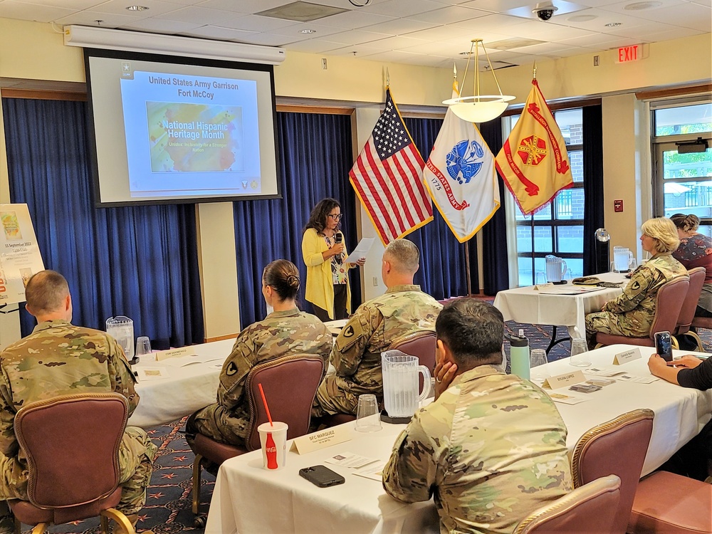 Scenes of Fort McCoy's 2022 National Hispanic Heritage Month observance