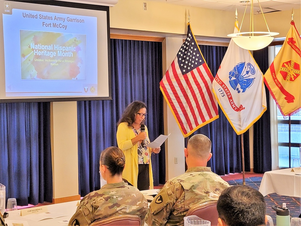 Scenes of Fort McCoy's 2022 National Hispanic Heritage Month observance