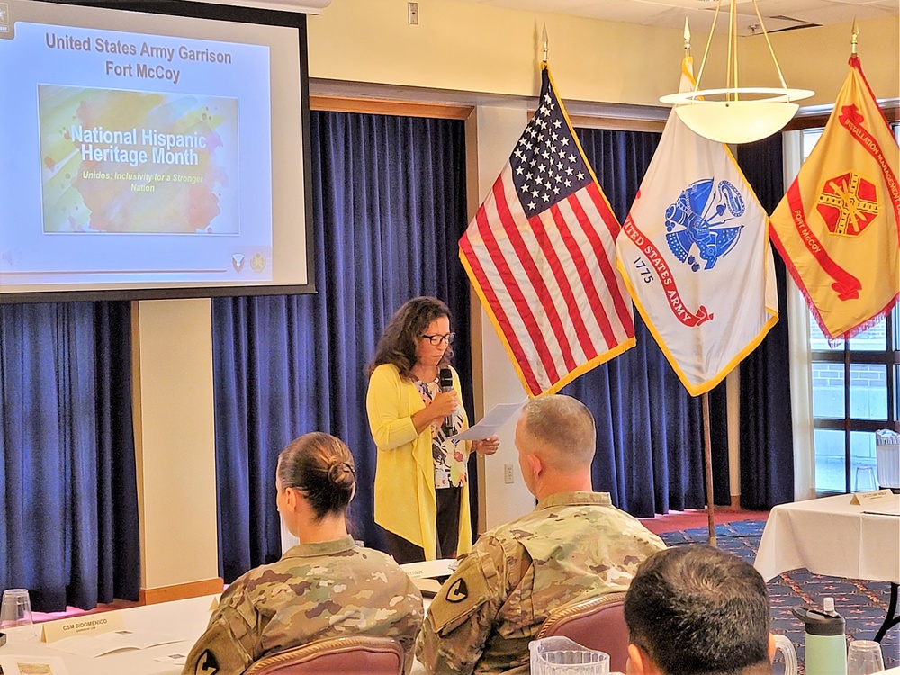 Scenes of Fort McCoy's 2022 National Hispanic Heritage Month observance