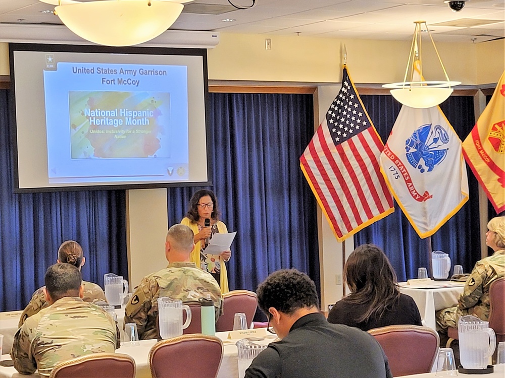 Scenes of Fort McCoy's 2022 National Hispanic Heritage Month observance