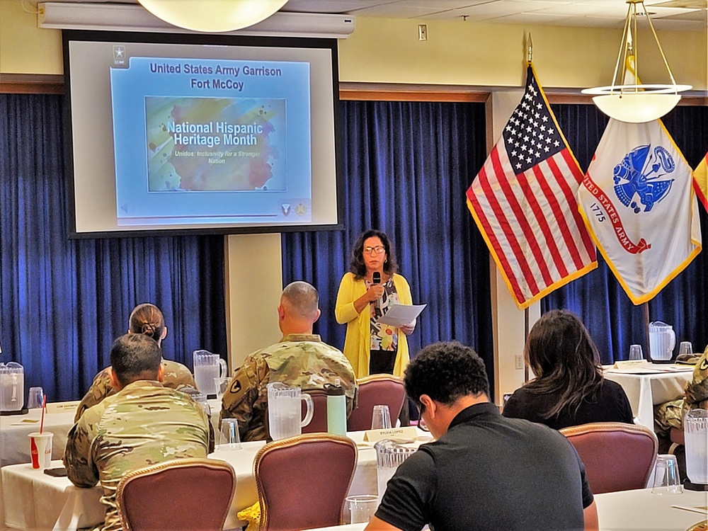 Scenes of Fort McCoy's 2022 National Hispanic Heritage Month observance