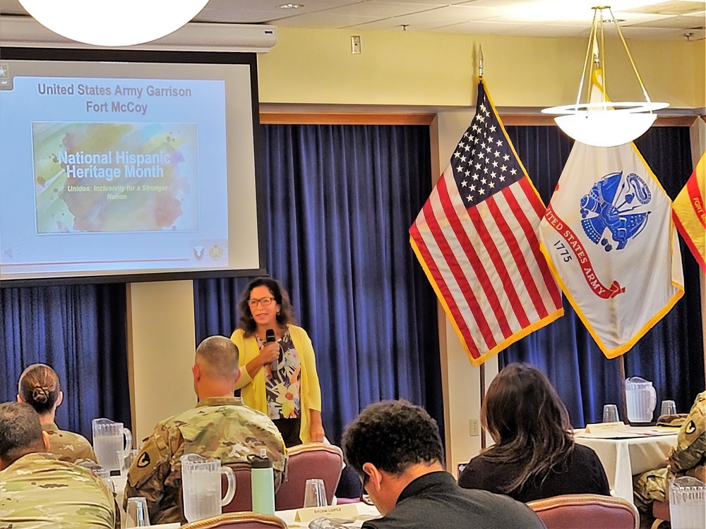 Scenes of Fort McCoy's 2022 National Hispanic Heritage Month observance