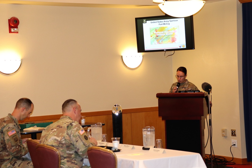 Scenes of Fort McCoy's 2022 National Hispanic Heritage Month observance