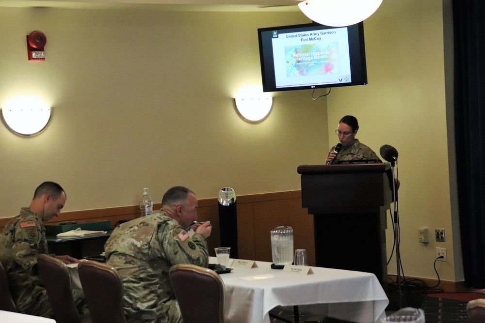 Scenes of Fort McCoy's 2022 National Hispanic Heritage Month observance