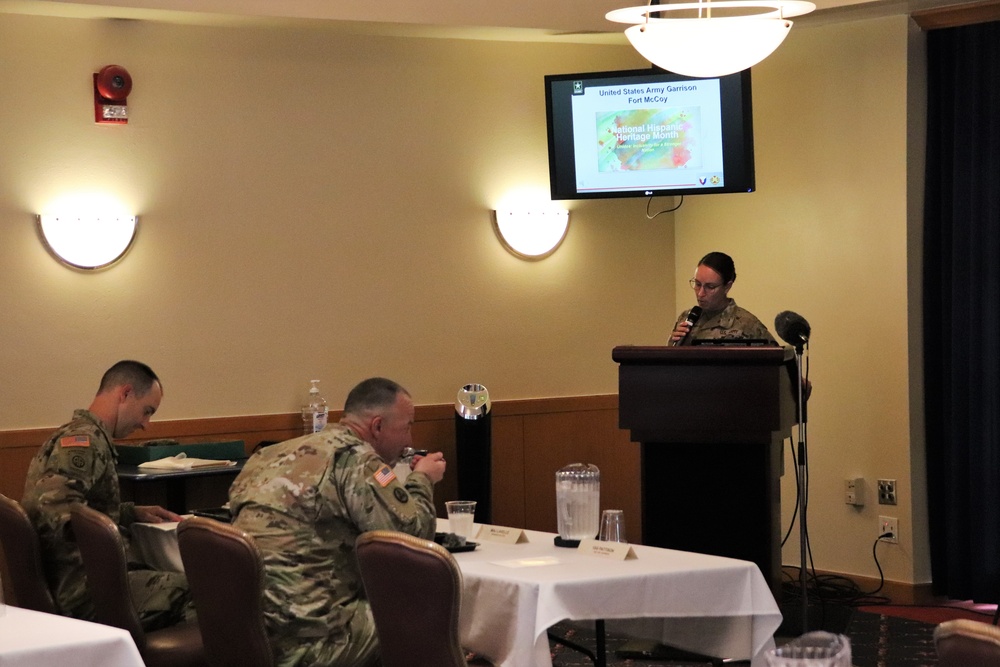 Scenes of Fort McCoy's 2022 National Hispanic Heritage Month observance