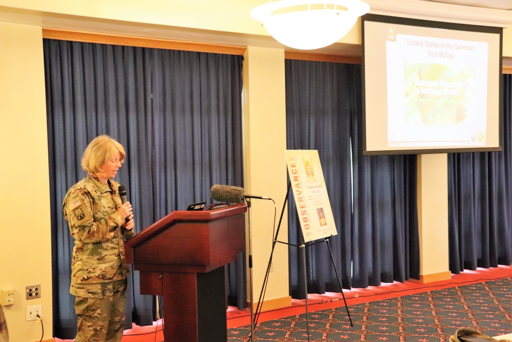 Scenes of Fort McCoy's 2022 National Hispanic Heritage Month observance