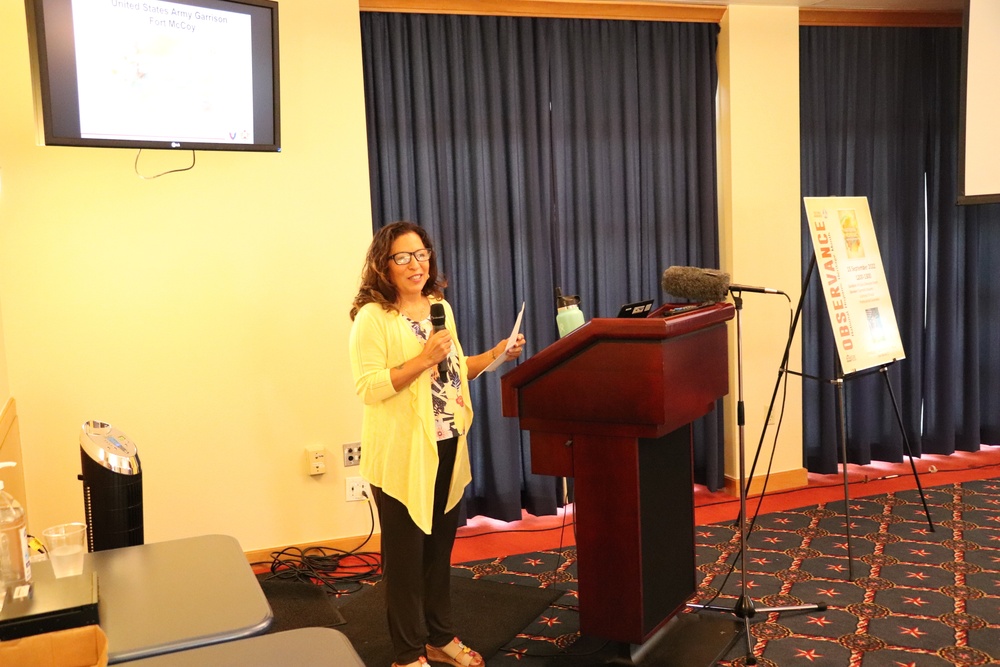 Scenes of Fort McCoy's 2022 National Hispanic Heritage Month observance