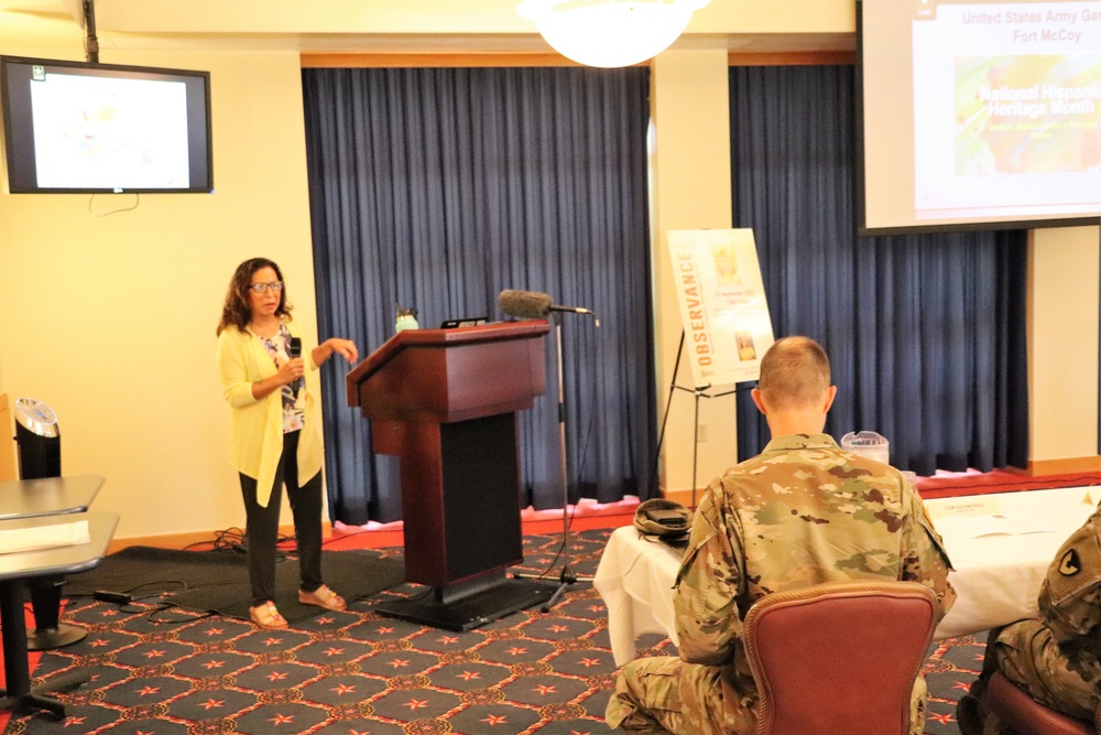 Scenes of Fort McCoy's 2022 National Hispanic Heritage Month observance