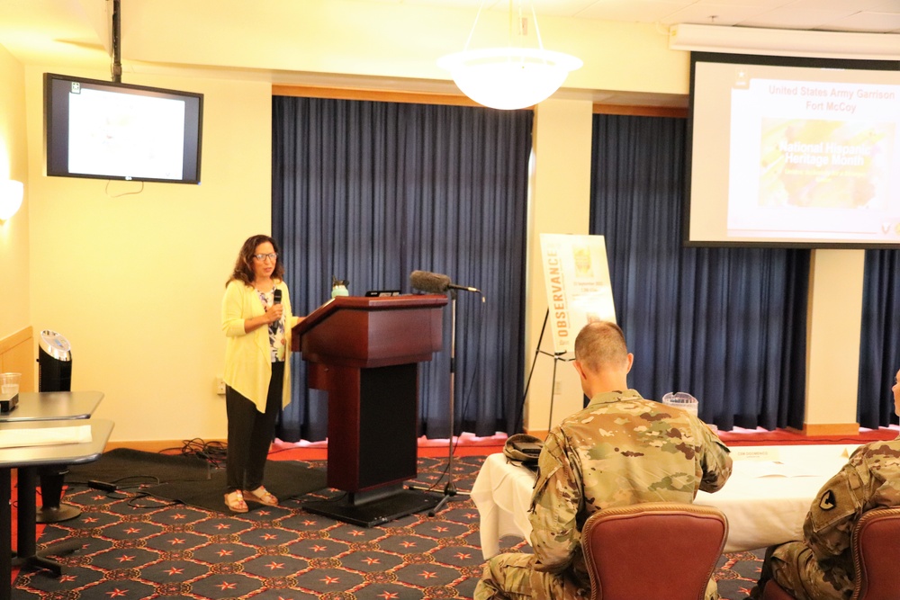 Scenes of Fort McCoy's 2022 National Hispanic Heritage Month observance