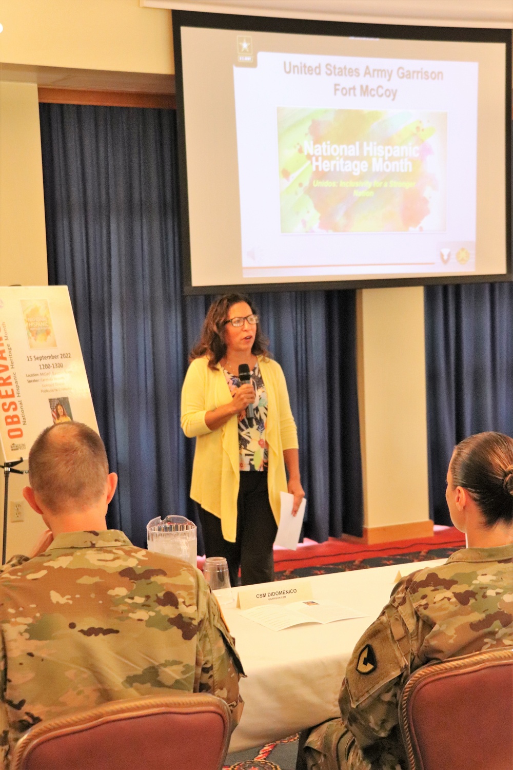 Scenes of Fort McCoy's 2022 National Hispanic Heritage Month observance