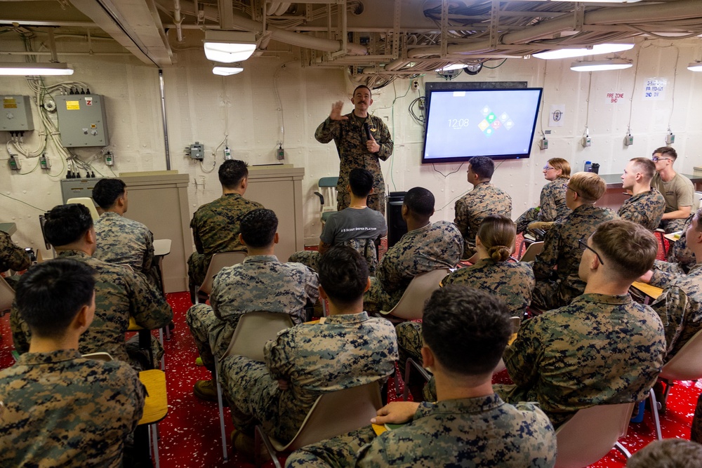 Corporals Course Embarked on USS Tripoli