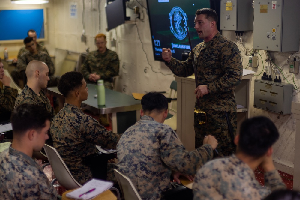 Corporals Course Embarked on USS Tripoli