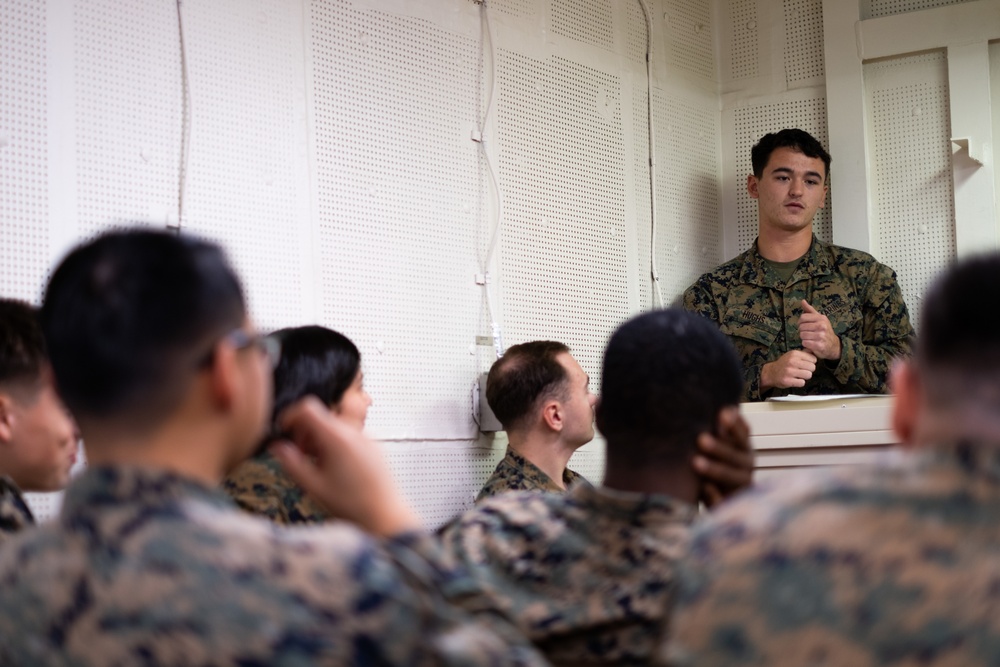 Corporals Course Embarked on USS Tripoli